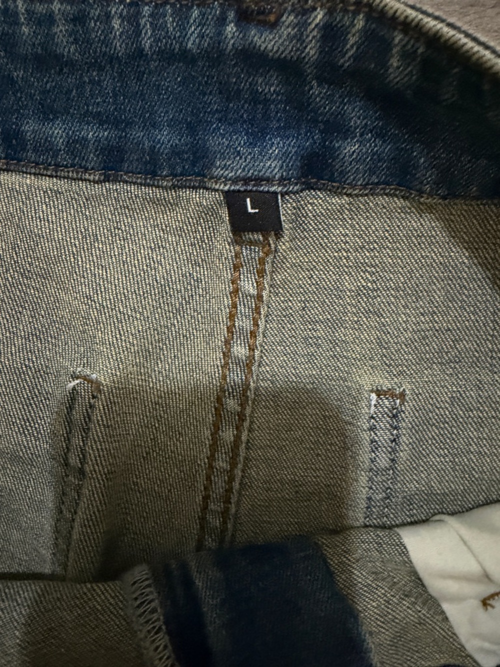 Women’s  Blue Denim Carpenter Jeans with Reflective Trim - Picture 6 of 12
